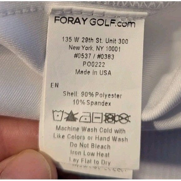 Foray Golf Women's XS Houndstooth Layering Short Sleeve Sweatshirt White Gray - Picture 9 of 12